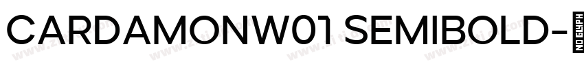 CardamonW01 Semibold字体转换